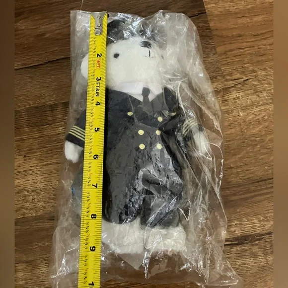 Rare Limited Edition Air Do Bear Doo Pilot Teddy Bear 20th Anniversary Plush Toy